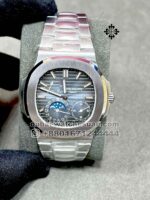 Patek Philippe Nautilus 5712/1A-001 Moon Light blue Dial with Stainless Steel Bracelet