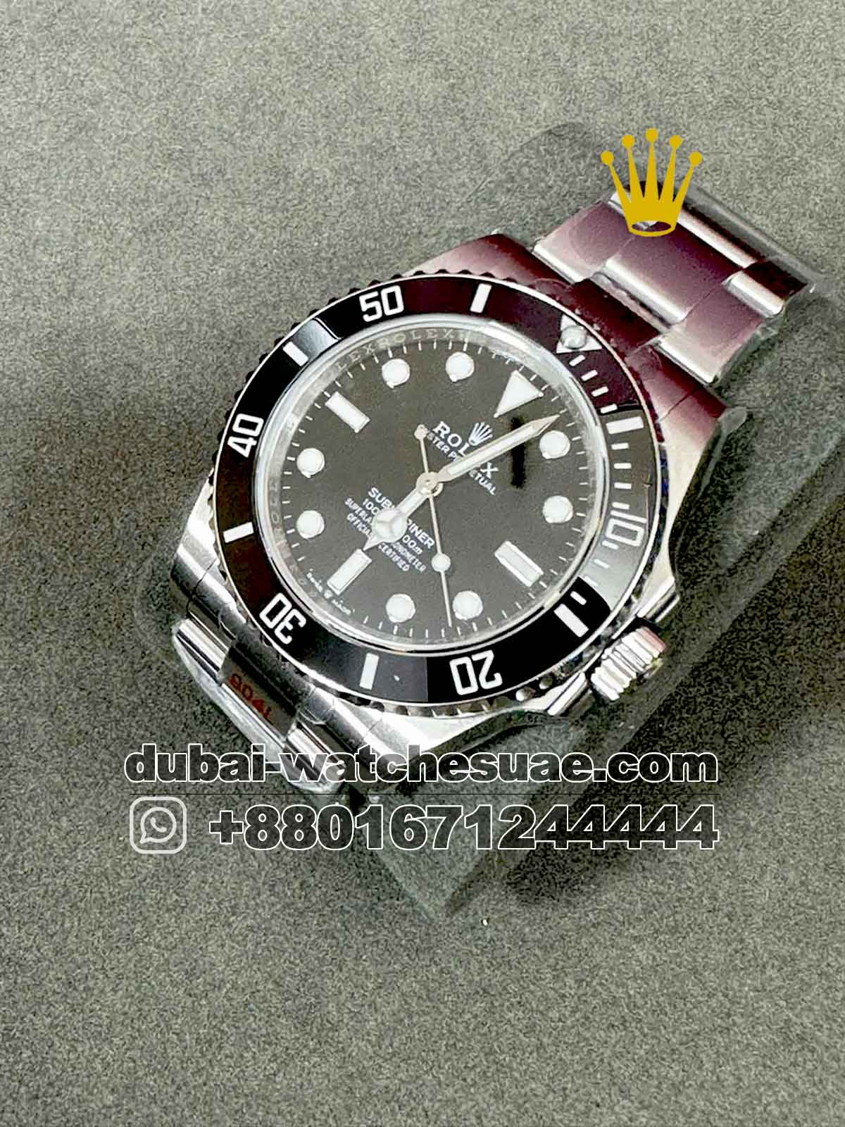 1-a-1-11.jpg Rolex Submariner Black With No Date Copy - Image 1
