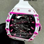 Richard Mille RM 38-02 Tourbillon Super Slim White and Pink Copy