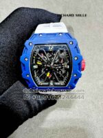 Richard Mille Rafa Nadal RM 35-03? Blue With White Rubber Strap? Copy