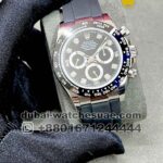 Rolex?Daytona Black Ceramic Super Slim with Stonework Black Dial Copy