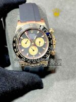 Rolex Men 116528 Black Paul Newman Dial 18K Yellow Gold 40mm Rubber Strap