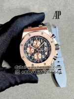 Audemars Piguet Royal Oak Offshore Chronograph selfwinding Ref: 264700R.OO.A002CR.02 Black Dial With Rose Gold Sub Dial Rose Gold Bezel With Black Leather Strap