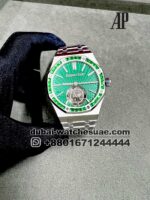 Audemars Piguet Tourbillon Green Diamond Ref 26532IC.EE.1220TI.01 Green Dial Wilth Green Stoned Bezel Stainless Steel