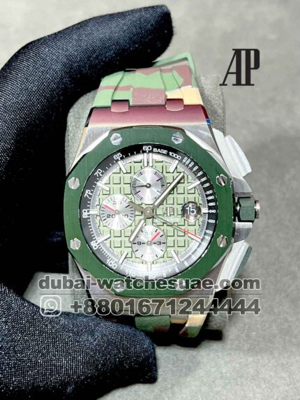 AP Royal Oak Offshore 44mm Green Dial Chronograph Replica