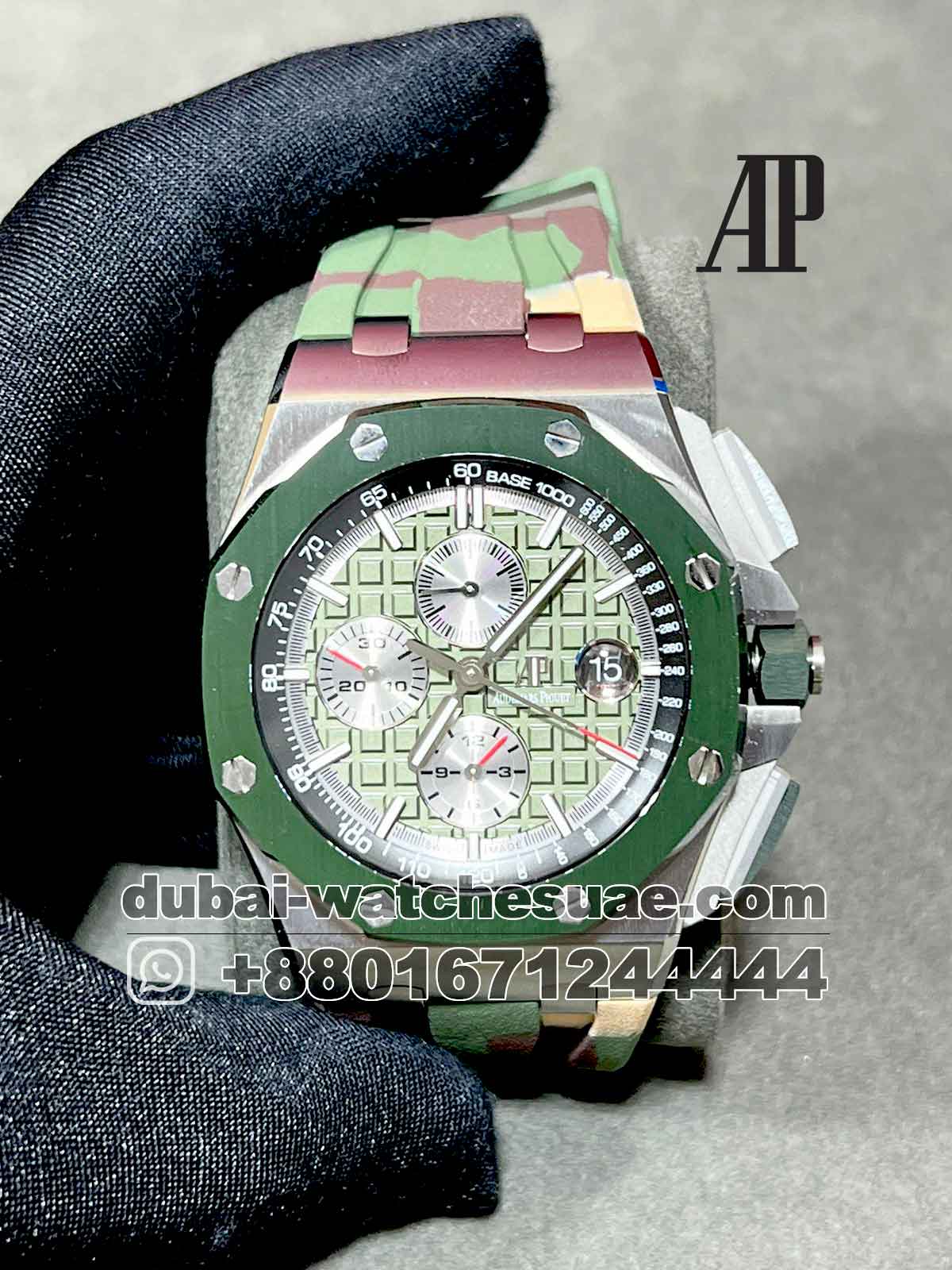 AP Royal Oak Offshore 44mm Green Dial Chronograph Replica AP Royal Oak Offshore 44mm Green Dial Chronograph Replica