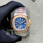Patek Philippe Nautilus 5980/1AR-001  Automatic Blue Dial Rose Gold Bezel Two tone Bracelet