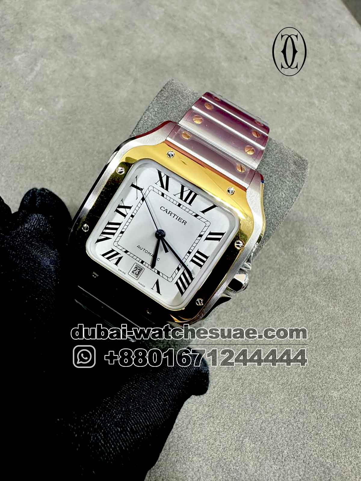 1-a-19.jpg Cartier Santos Two Tone Copy - Image 1