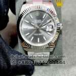 Rolex 41 mm Date Just , Gray, Oyster Bracelet