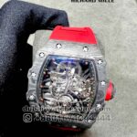 Richard Mille Rafa 27-02 Black With?Red Rubber Strap