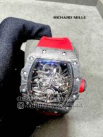 Richard Mille Rafa 27-02 Black With?Red Rubber Strap