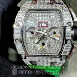 Richard Mille RM 011 Aftermarket Iced Out Green Copy