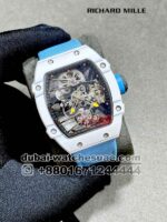 Richard Mille RM 27-02 Tourbilion With Blue Fabric Strap Copy