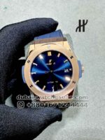Hublot Classic Fusion 45 mm Blue?Dial With Blue Leather Strap Copy