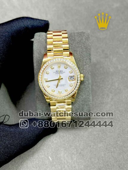 Ladies Rolex 31mm Datejust Gold Super Clone