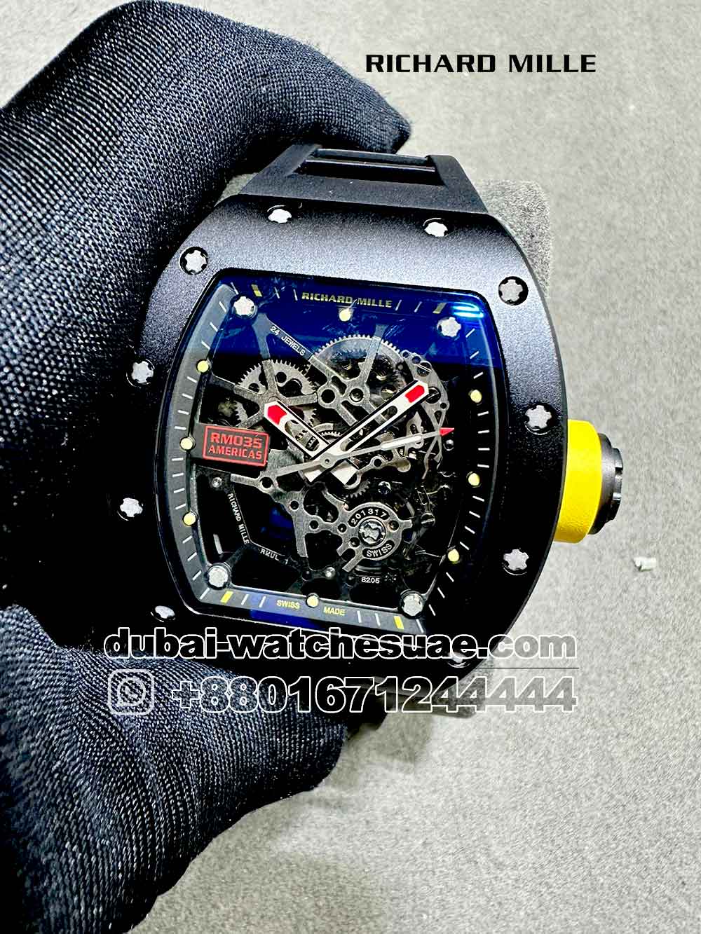 1-a-4-9.jpg Richard Mille RM 035 Americas? Black Copy - Image 1