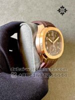 Patek Philippe Aquanaut 5968r Replica Brown Dial with Brown Rubber Strap - Image 2