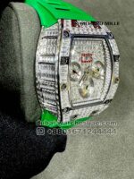 Richard Mille RM 011 Aftermarket Iced Out Green Copy - Image 2