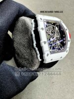 Richard Mille Rafa RM 35-01 Tourbillon Super Slim White with Black Fabric Strap Copy - Image 2