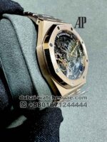 Audemars Piguet Royal Oak Openworked Rosegold Skeleton ?Archive? Rose Gold Bezel and Bracelet New Version Copy - Image 2