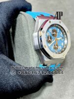 Audemars Piguet Royal Oak Offshore Selfwinding Chronograph Ref. 26238ST.OO.A340CA.01 Blue Dial Silver Bezel Blue Rubber Strap - Image 2