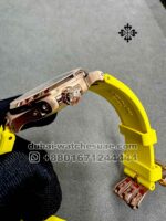 Patek Philippe Nautilus 5712 Gray Dial With Yellow Rubber strap Copy - Image 3