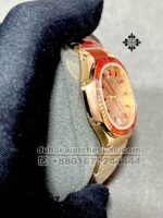 Patek Philippe Nautilus Self Winding 7118/1300 R? Two  Tone Stoned Bezel Everrose Dial and Rose Gold Bracelet - Image 3