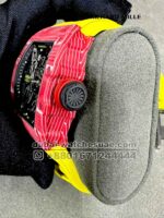 Richard Mille Rafa RM 35-02 Tourbillon Super Slim? Red Bezel with Yellow Rubber Strap Copy - Image 3