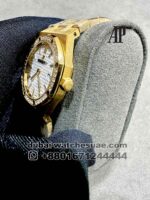 Audemars Piguet Royal Oak 33 mm White Dial With Stoned Bezel Copy - Image 3
