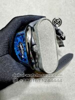 Franck Muller Yachting Black With Black Leather Strap  Copy - Image 3