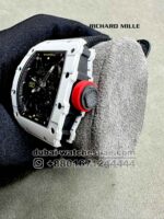 Richard Mille Rafa RM 35-01 Tourbillon Super Slim White with Black Fabric Strap Copy - Image 3