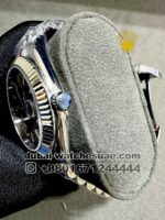 Rolex Day Date 41 mm Gray Dial Flutted Bezel with Silver Bracelet Copy - Image 3