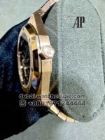 Audemars Piguet Royal Oak Openworked Rosegold Skeleton ?Archive? Rose Gold Bezel and Bracelet New Version Copy - Image 3