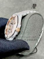 Audemars? Piguet Royal Oak? 41 mm Fully Iced Out Arabic Dial Two Tone Bracelet - Image 3