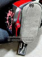 Franck Muller Vanguard V45 Black Dial With Red Crocodile Leather  Strap Copy - Image 3