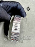 Patek Philippe Nautilus Perpetual Calendar 5740/1G-001 White Gold New/Fullset/2021 Blue Dial With Chrono Stoned Bezel - Image 4