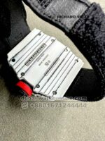 Richard Mille Rafa RM 35-01 Tourbillon Super Slim White with Black Fabric Strap Copy - Image 4
