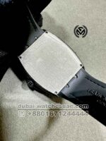 Franck Muller Yachting Black With Black Leather Strap  Copy - Image 4