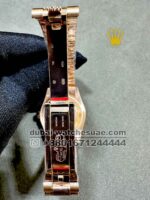 Rolex 36 mm Rose Gold  Day Date Stoned Dial With Rainbow Stoned Numeric Flutted Bezel  Copy - Image 4