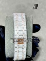 Audemars? Piguet Royal Oak? 41 mm Fully Iced Out Arabic Dial Two Tone Bracelet - Image 4