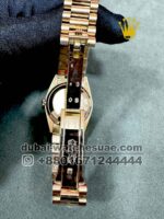 Rolex 36 mm Day Date Green face With Roman Numeral Stoned Bezel President Bracelet Copy - Image 4