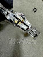 Patek Philippe Nautilus 5711 Steel with custom White Dial Emerald Bezel Copy - Image 5