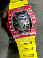 Richard Mille Rafa RM 35-02 Tourbillon Super Slim? Red Bezel with Yellow Rubber Strap Copy - Image 5
