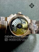 Patek Philippe Nautilus 5990/1R-001 Rose Gold Chronograph Travel Time Copy - Image 5