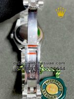 The Rolex Date just 31 mm White Gold Diamond Pave Mother of Pearl Stoned Bezel Stainless Steel. - Image 3