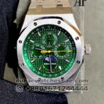 ROYAL OAK PERPETUAL CALENDAR LIMITED EDITION FOR UNIQUE TIMEPIECES Green Dial With Sub Dial With Stainless Steel
