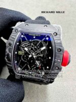 Richard Mille Rafa RM 35-01 Tourbillon Super Slim Black With Black? Fabric Strap Copy