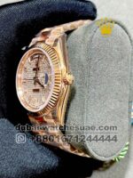 Rolex 40? mm Day Date Rose Gold Stoned Dial With White Stoned Numeric and Flutted Bezel Copy - Image 3