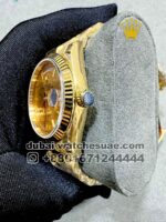 Rolex Day Date 36 mm Golden? Dial and Flutted? Bezel with President Bracelet? Copy - Image 3