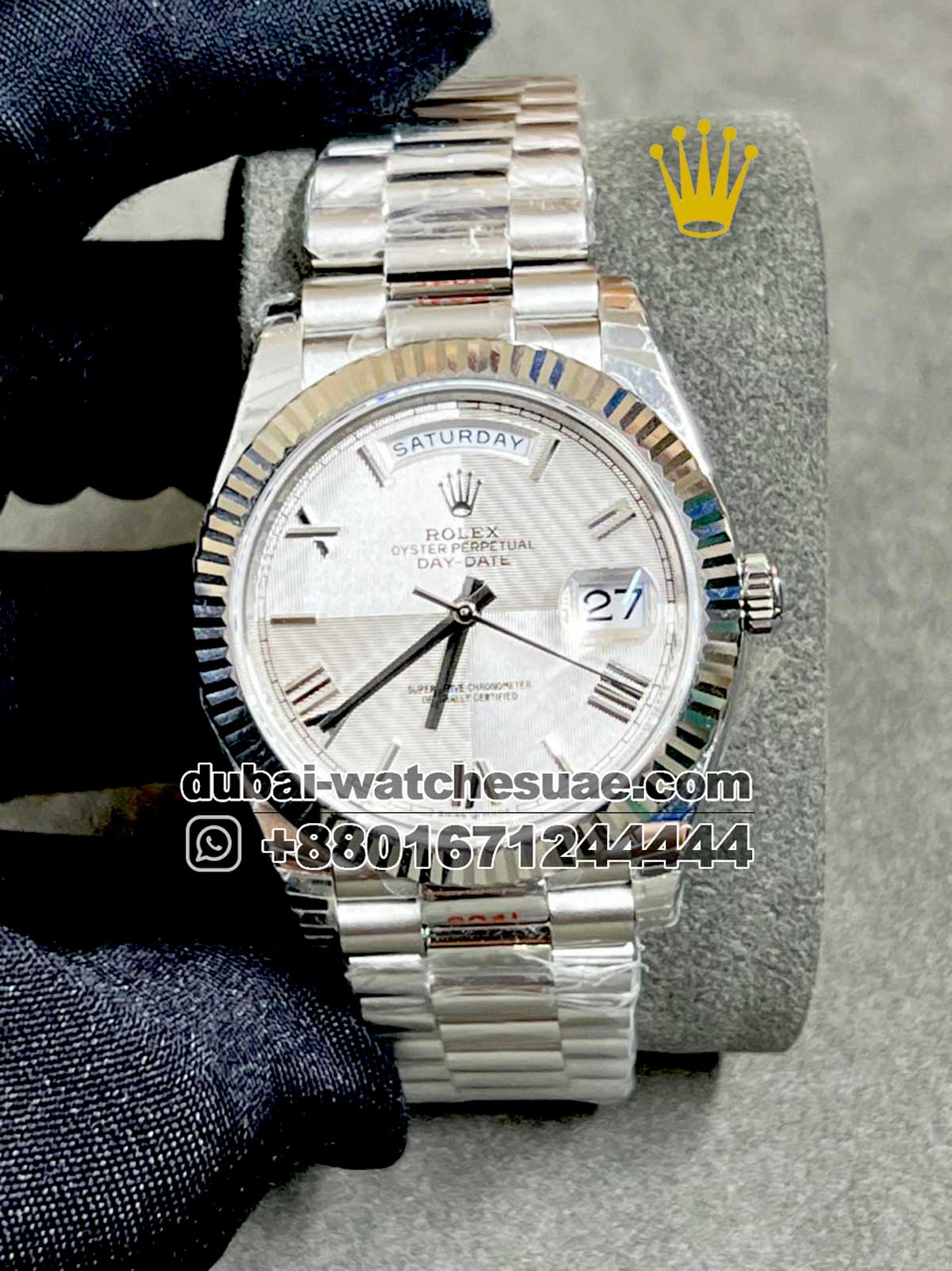 102.1.jpg Rolex Day Date 40 mm White - Image 1